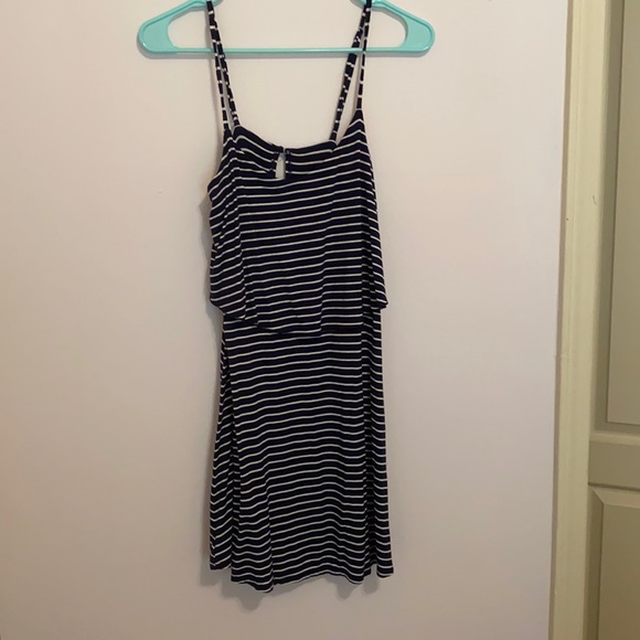 Navy White Striped Dress American Eagle - Picture 2 of 5